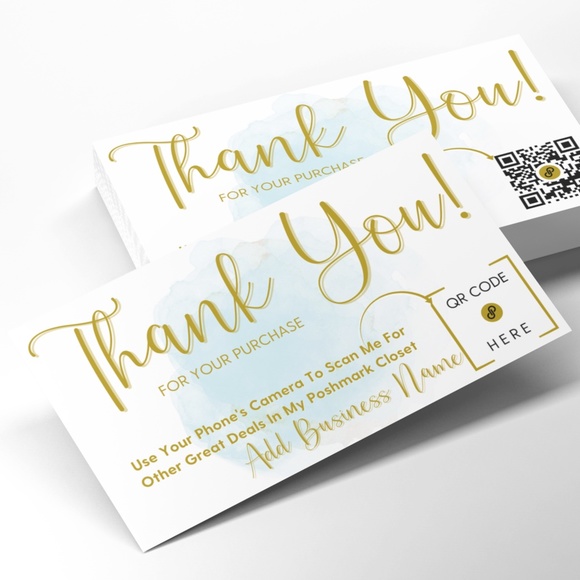 QR Code Thank You Cards - Picture 2 of 4